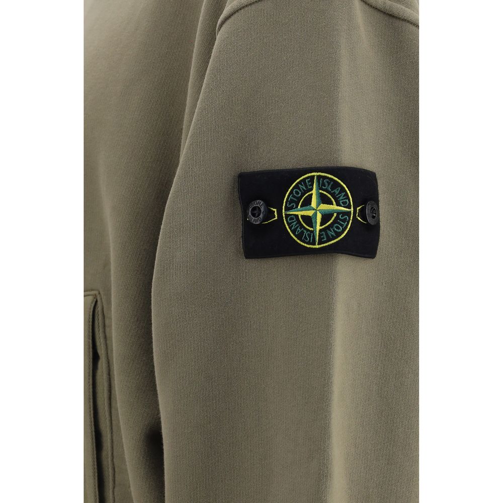 Stone Island Bicolor Cotton Sweatshirt