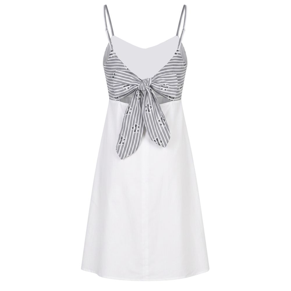 Trussardi Jeans White Cotton Women Dress