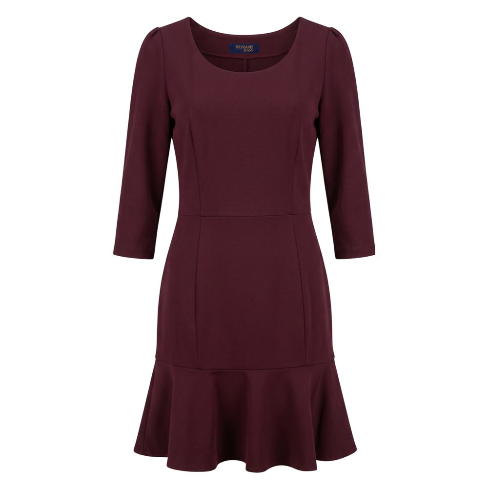 Trussardi Jeans Red Viscose Women Dress