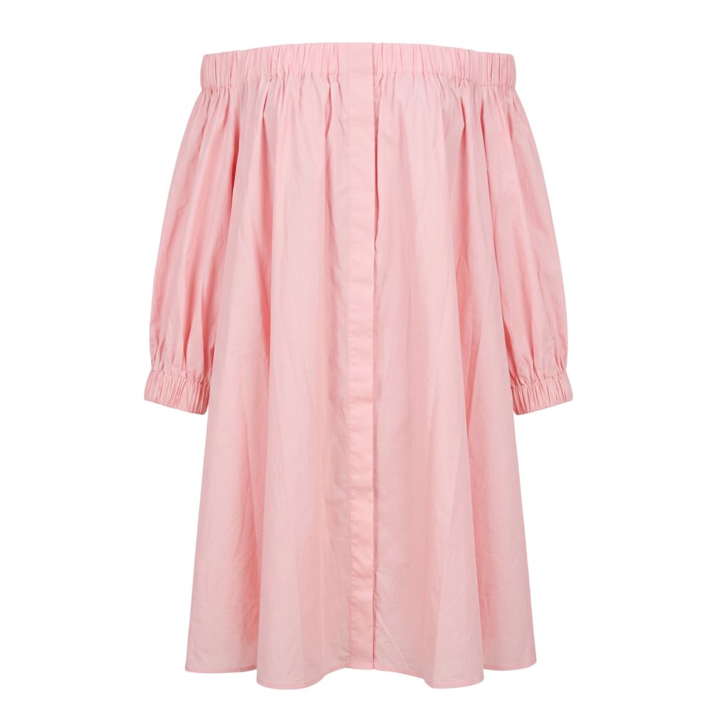Trussardi Jeans Pink Cotton Women Dress