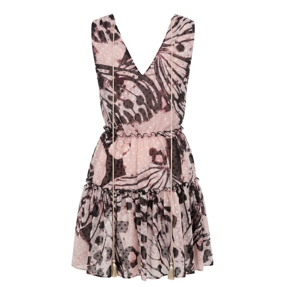 Trussardi Jeans Pink Polyester Women Dress