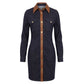 Trussardi Jeans Blue Cotton Women Dress