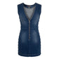 Trussardi Jeans Blue Cotton Women Dress