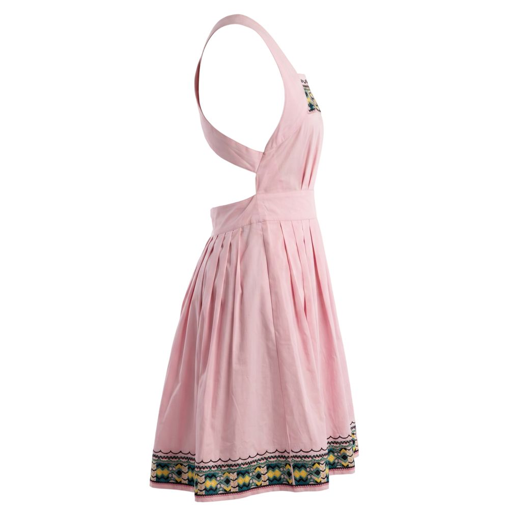 Trussardi Jeans Pink Cotton Women Dress