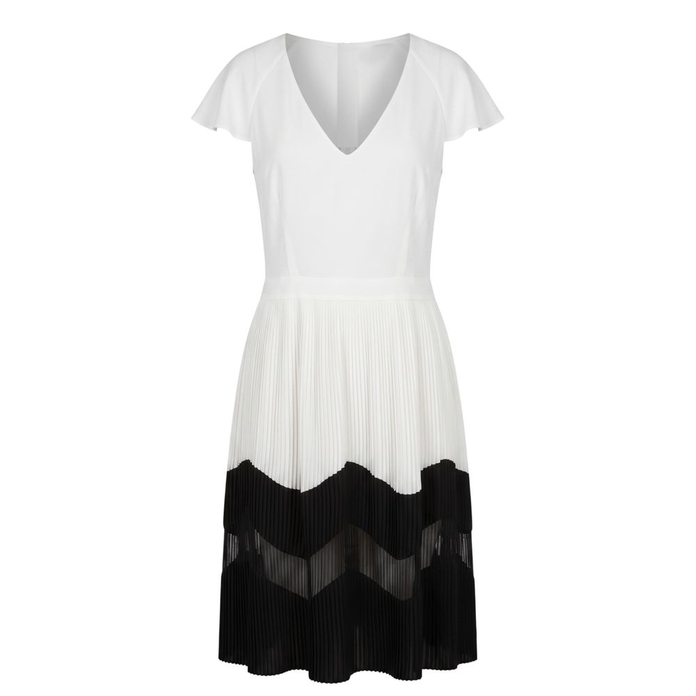 Trussardi Jeans White Polyester Women Dress