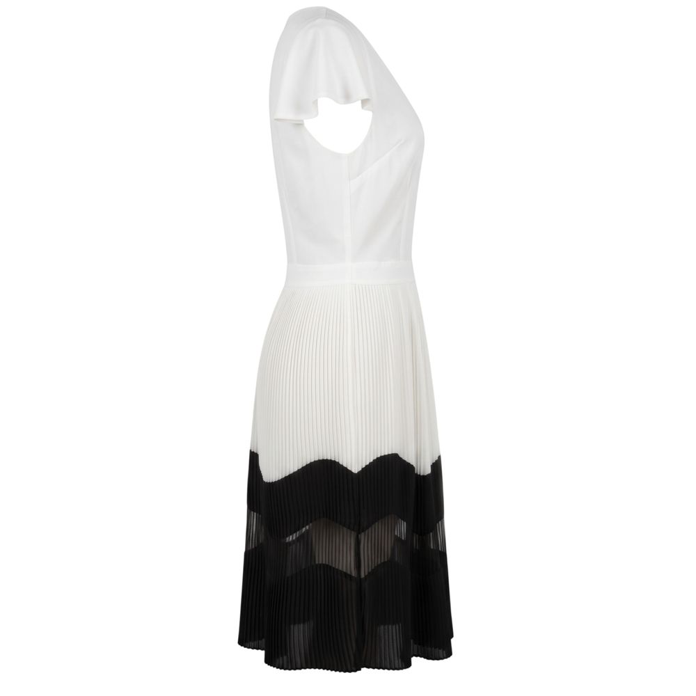 Trussardi Jeans White Polyester Women Dress