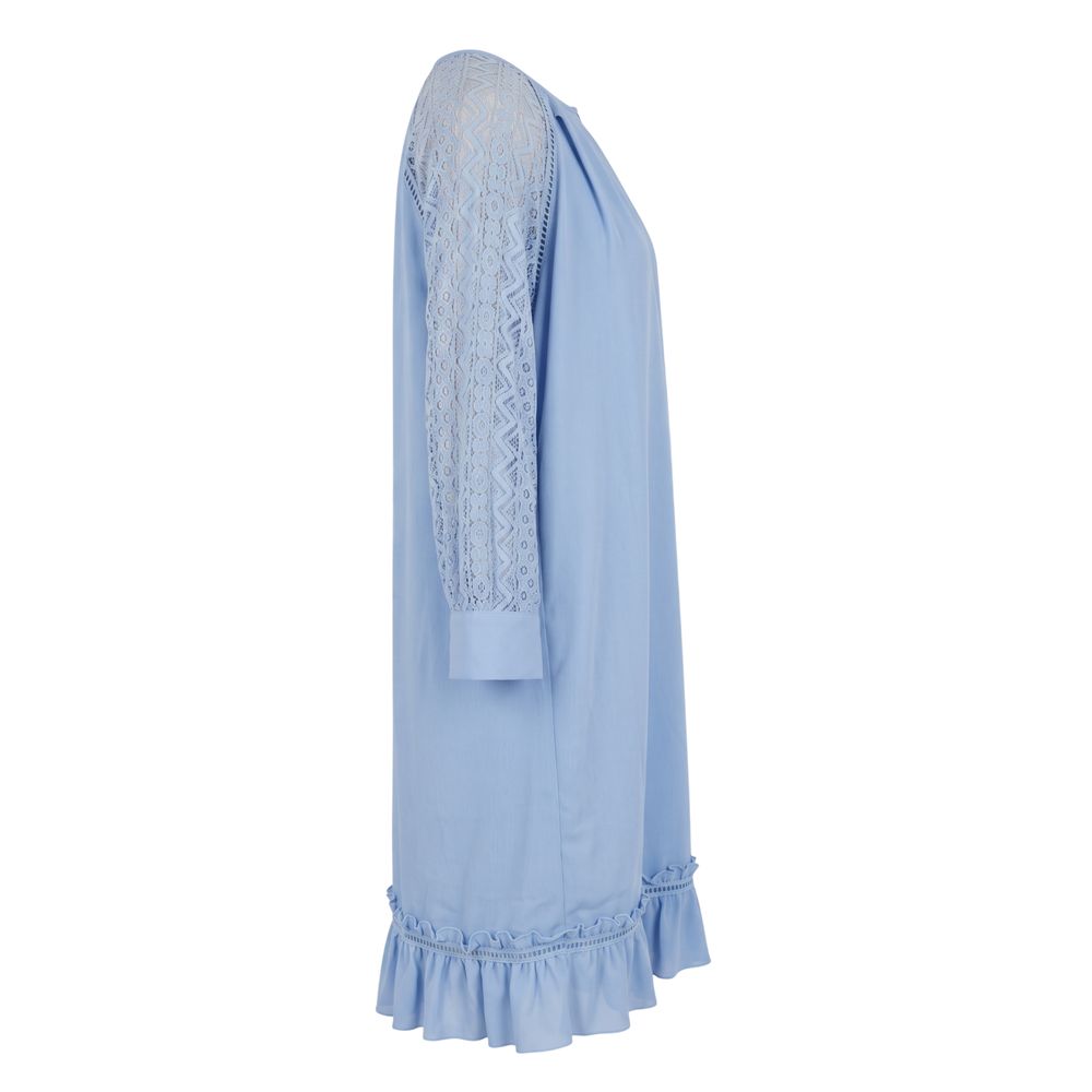 Trussardi Jeans Blue Polyester Women Dress