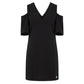 Trussardi Jeans Black Polyester Women Dress