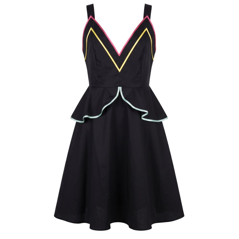 Trussardi Jeans Black Cotton Women's Dress