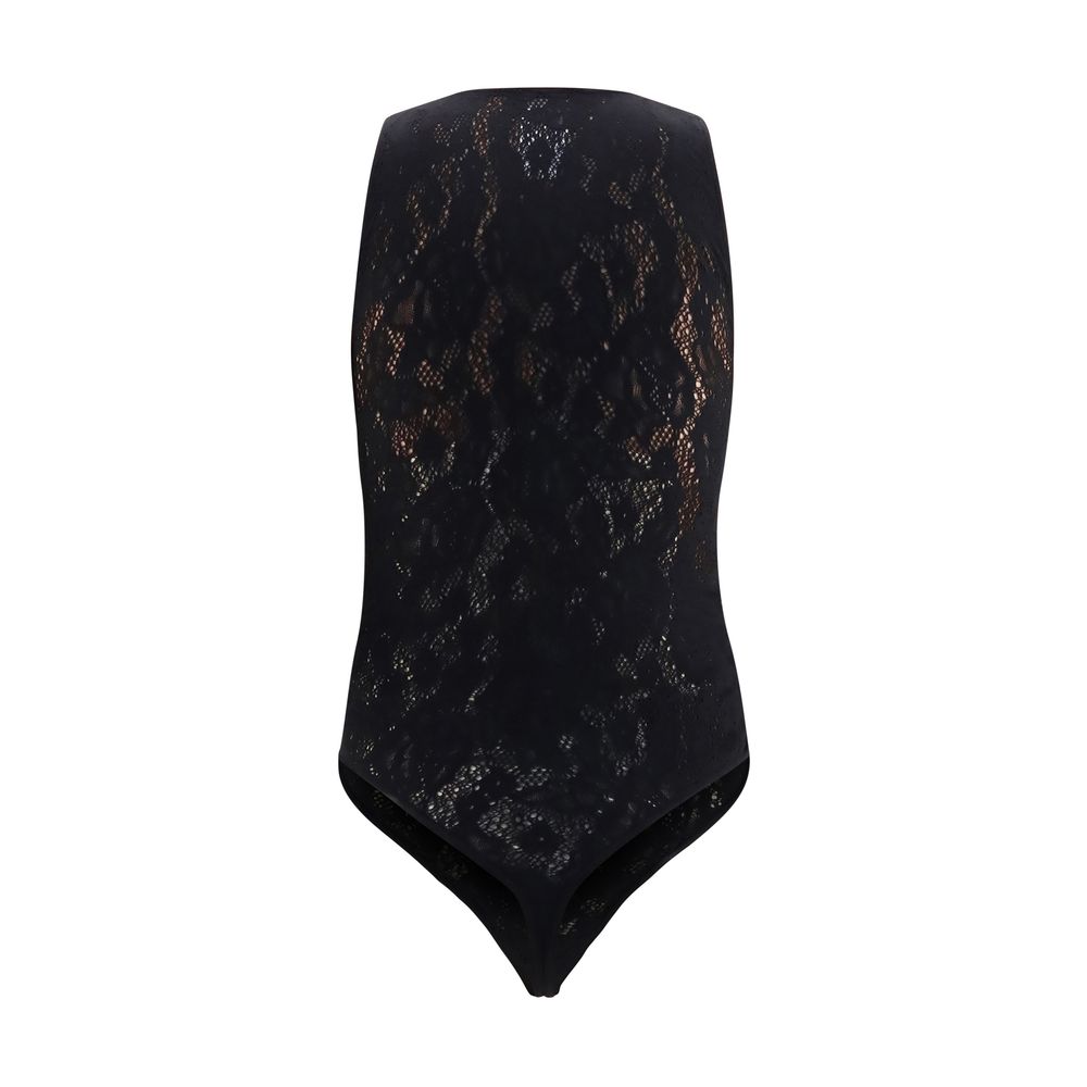 Wolford Black Polyamide Bodysuit