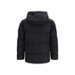 Stone Island Black Goose Down Full-Length Jacket