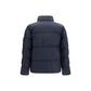 Stone Island Blue Polyamide Full-Length Jacket