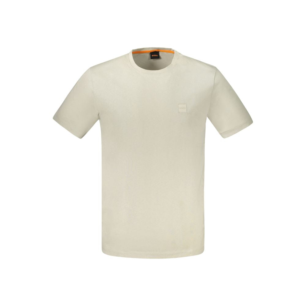 Hugo Boss Beige Cotton Men's T-Shirt