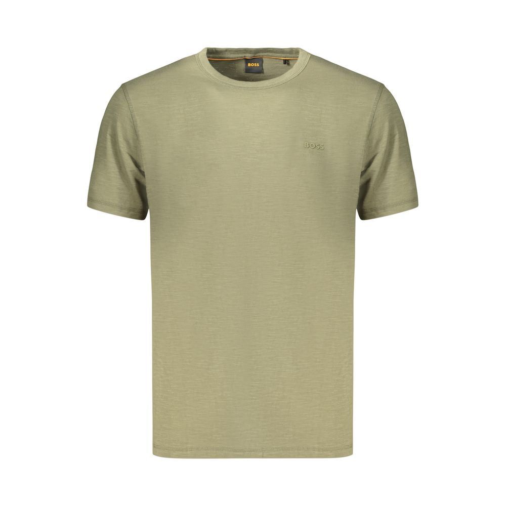 Hugo Boss Green Cotton Men's T-Shirt