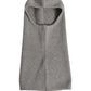 Dolce & Gabbana Men Grey Wool Ribbed Knit Balaclava Wrap One Size Hat