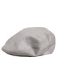 Dolce & Gabbana Men Light Grey Cashmere Newsboy Cabbie Cap Hat