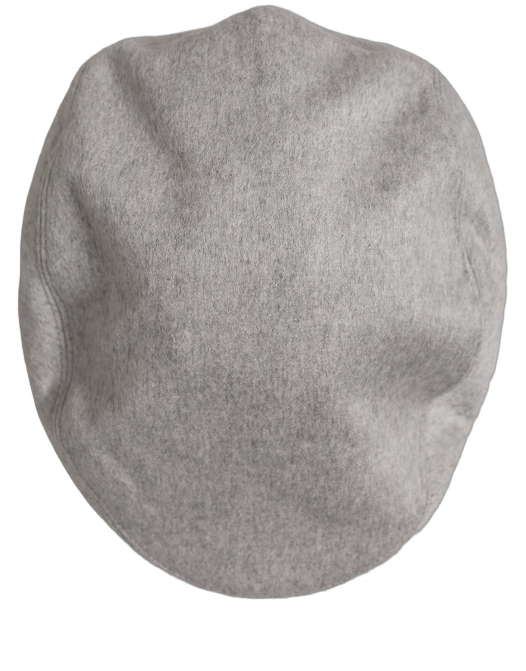 Dolce & Gabbana Men Light Grey Cashmere Newsboy Cabbie Cap Hat