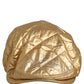 Dolce & Gabbana Men Gold Wide Quilted Newsboy Capello Hat