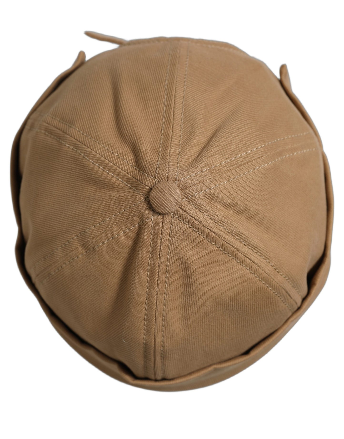 Dolce & Gabbana Men Khaki Cotton Docker Capello Brimless Hat
