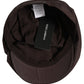 Dolce & Gabbana Men Brown Cotton Newsboy Capello Cabbie Hat