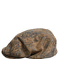 Dolce & Gabbana Men Brown Cotton Newsboy Capello Cabbie Hat