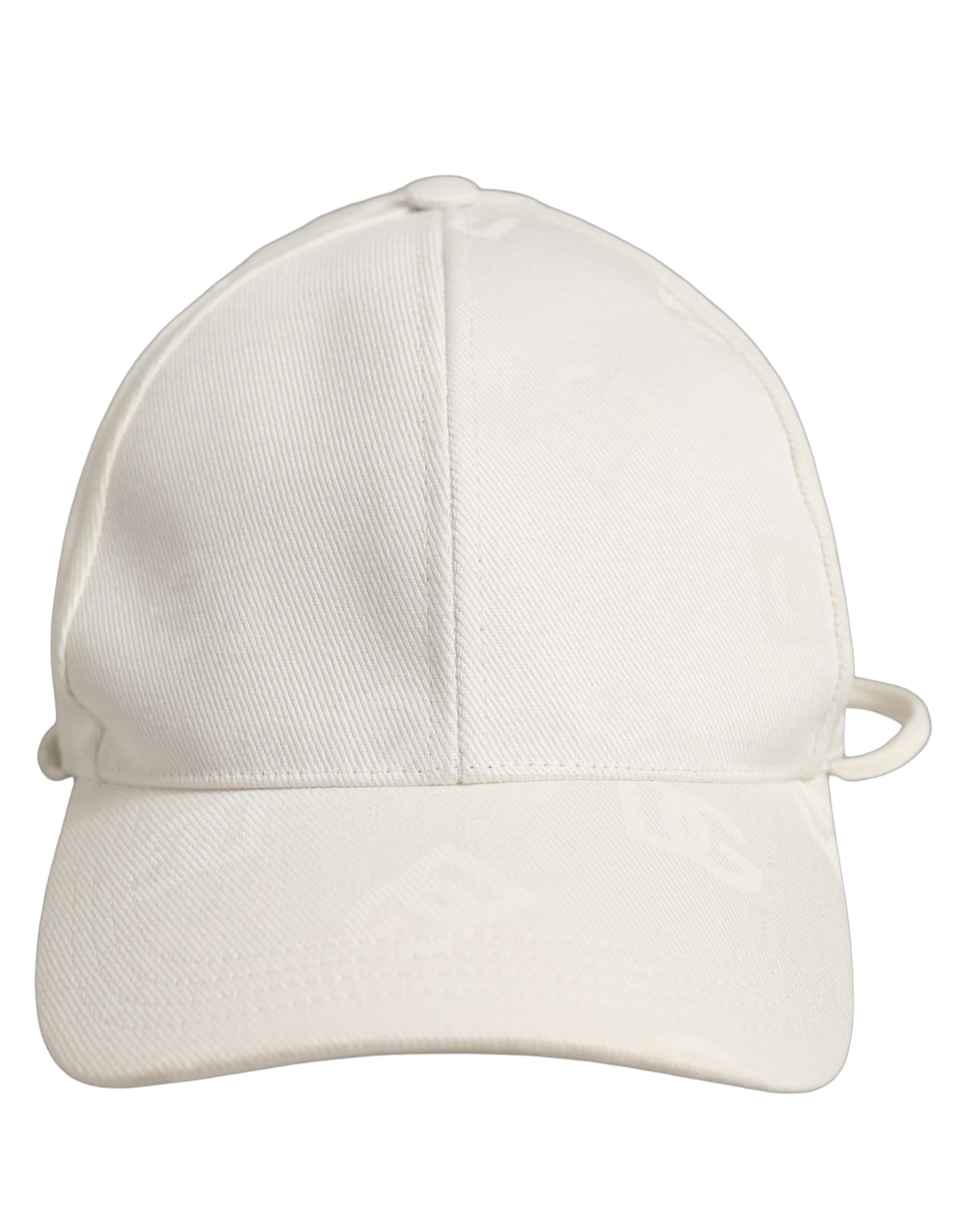 Dolce & Gabbana Men White Cotton Stretch Baseball Capello Hat