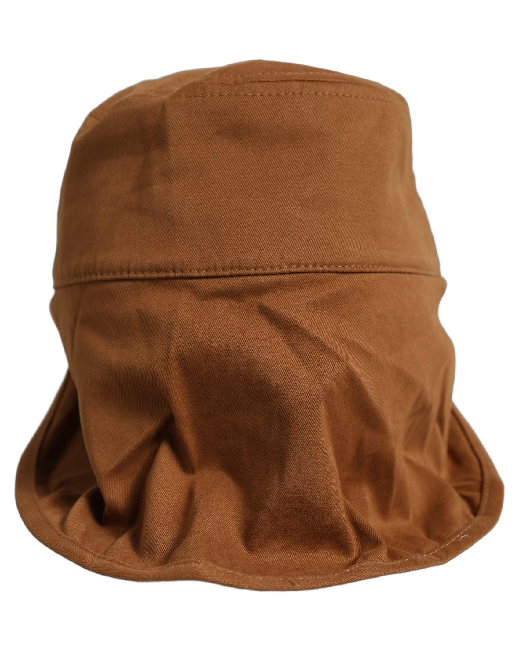 Dolce & Gabbana Men Brown Cotton Double Brim Baseball Cap Hat