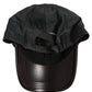 Dolce & Gabbana Men Dark Gray Herringbone Baseball Cap Hat