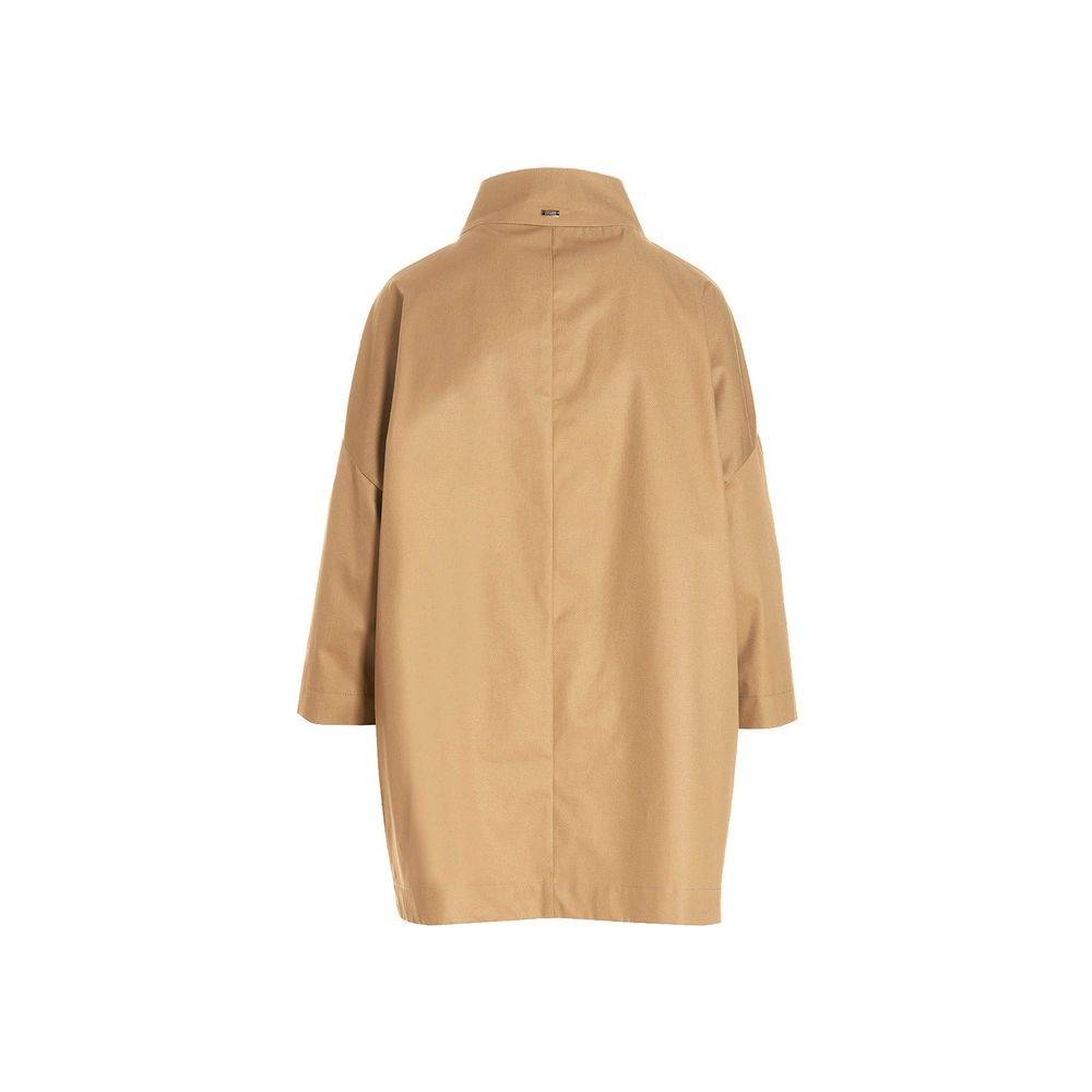 Herno Brown Cotton Coat