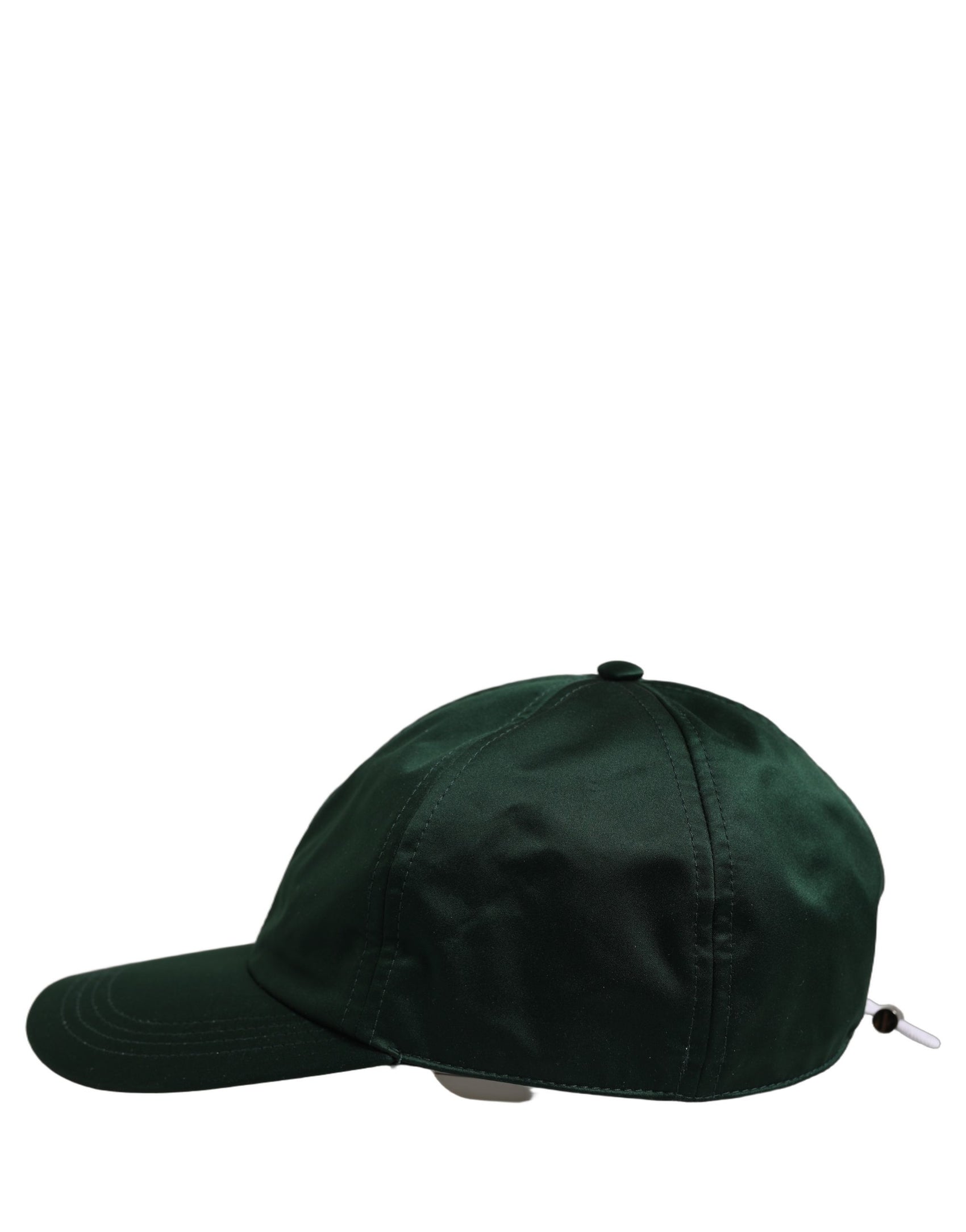 Dolce & Gabbana Men Deep Green Cotton Baseball Cap 6 Panels Hat