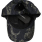 Dolce & Gabbana Men Black Floral Barocco Cotton Baseball Cap Hat