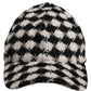 Dolce & Gabbana Men Black White Diamond Wool Baseball Cap Hat