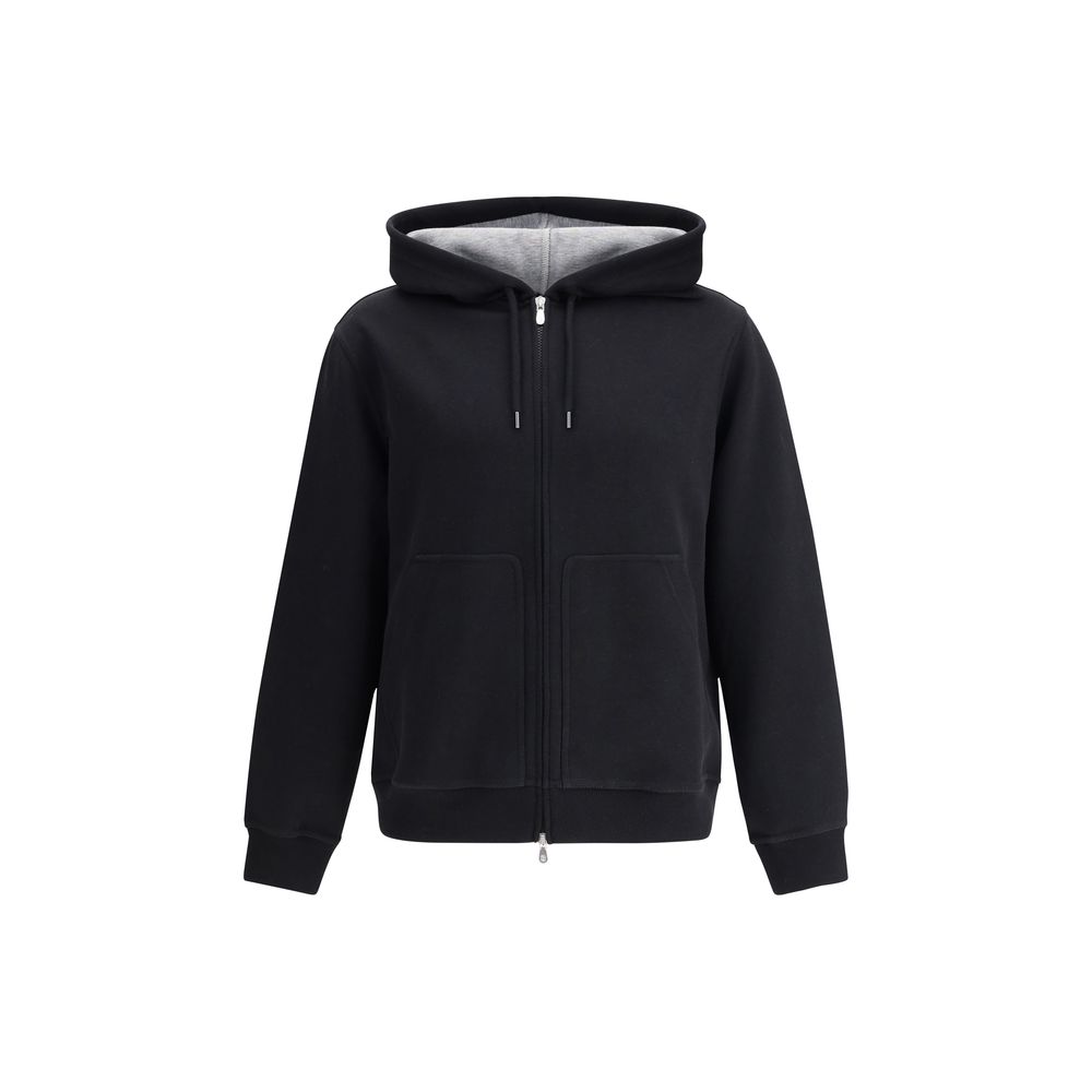 Brunello Cucinelli Black Cotton Sweatshirt