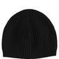 Dolce & Gabbana Men Black Wool Knitted Winter Beanie Capello One Size Hat