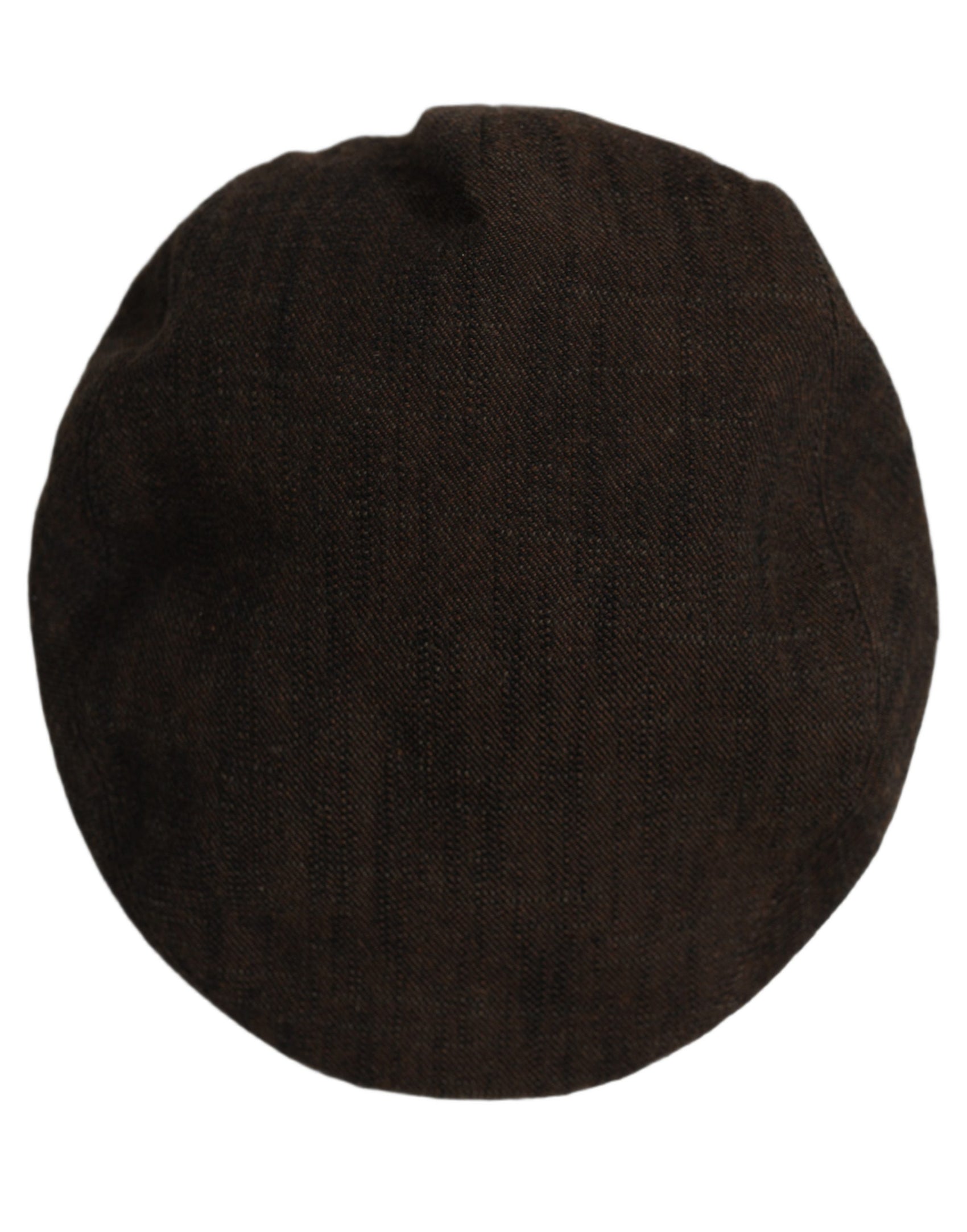 Dolce & Gabbana Men Brown Cotton Flat Cloth Newsboy Cap Hat