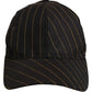 Dolce & Gabbana Black Gold Pinstriped Cotton Baseball Cap Hat