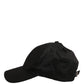 Dolce & Gabbana Men Black Cotton Baseball Cap 6 Panels Hat
