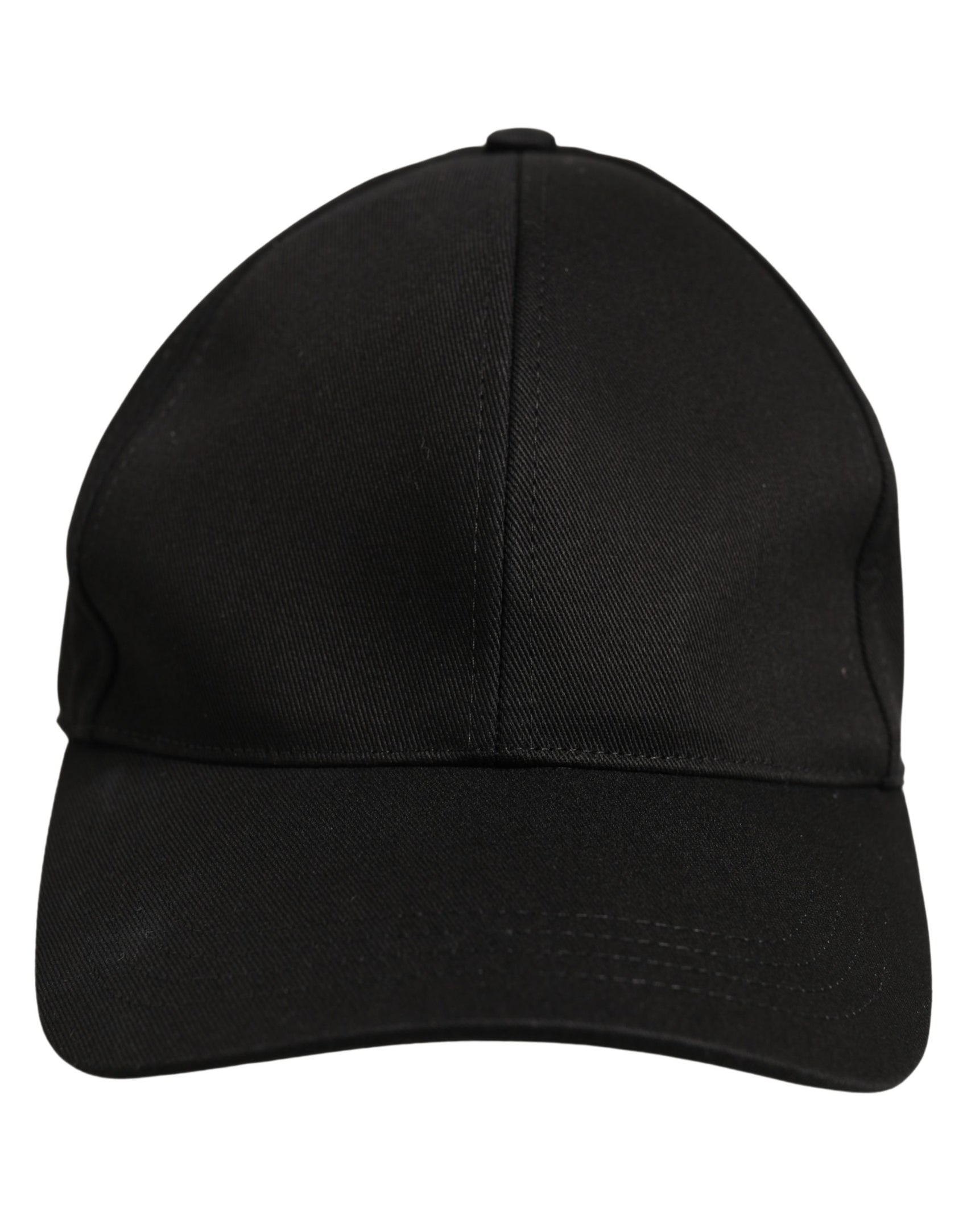 Dolce & Gabbana Men Black Cotton Baseball Capello 6 Panels Hat