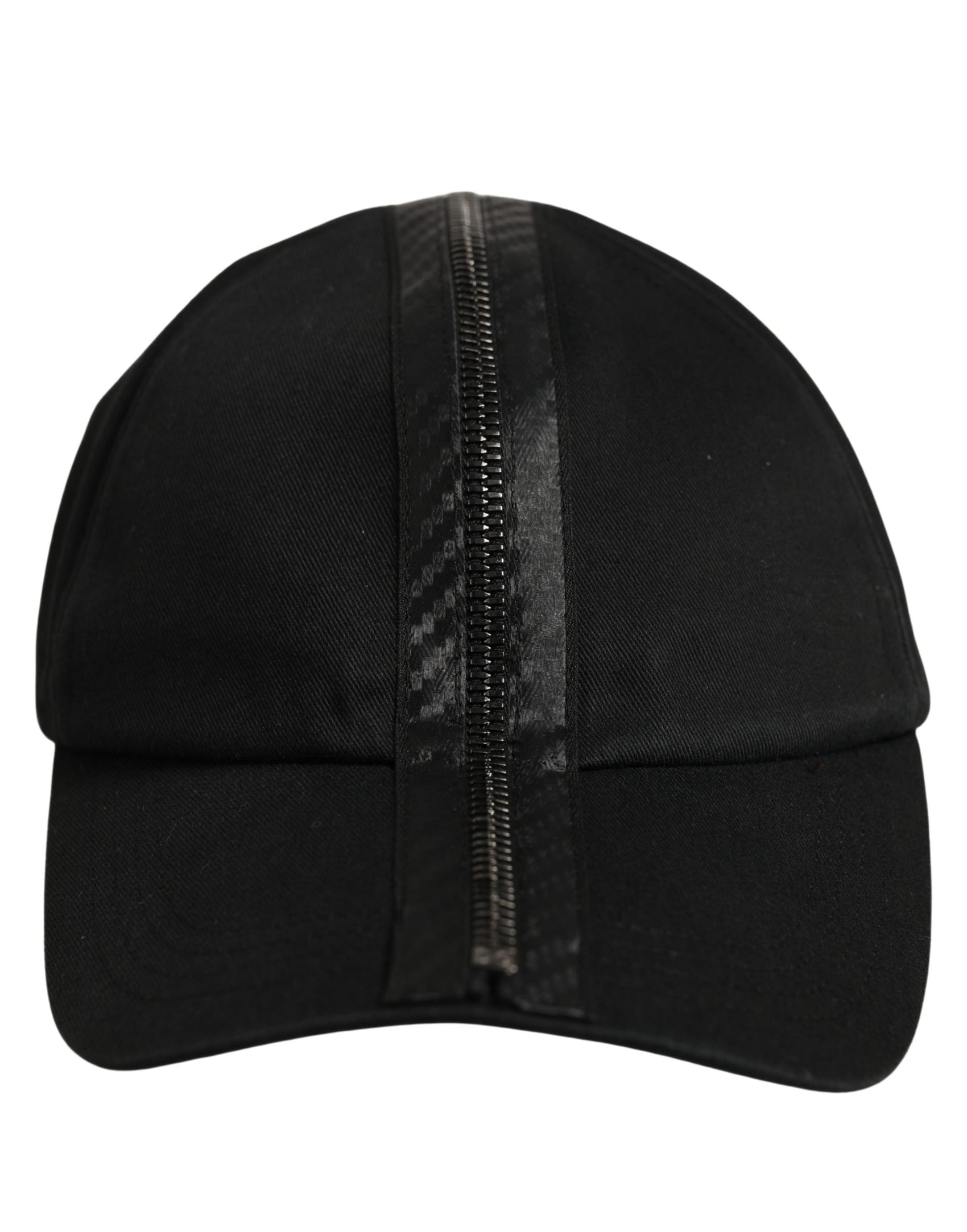 Dolce & Gabbana Men Black Cotton Baseball Cap 6 Panels Hat