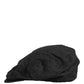 Dolce & Gabbana Men Black Cotton Flat Cloth Newsboy Cap Hat