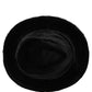 Dolce & Gabbana Men Black Classic Wide Brim Fedora Capello Hat