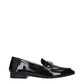 Jimmy Choo Black Leather Slip-On Loafers