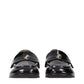 Jimmy Choo Black Leather Slip-On Loafers