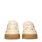 Jimmy Choo Beige Leather Low Top Sneakers
