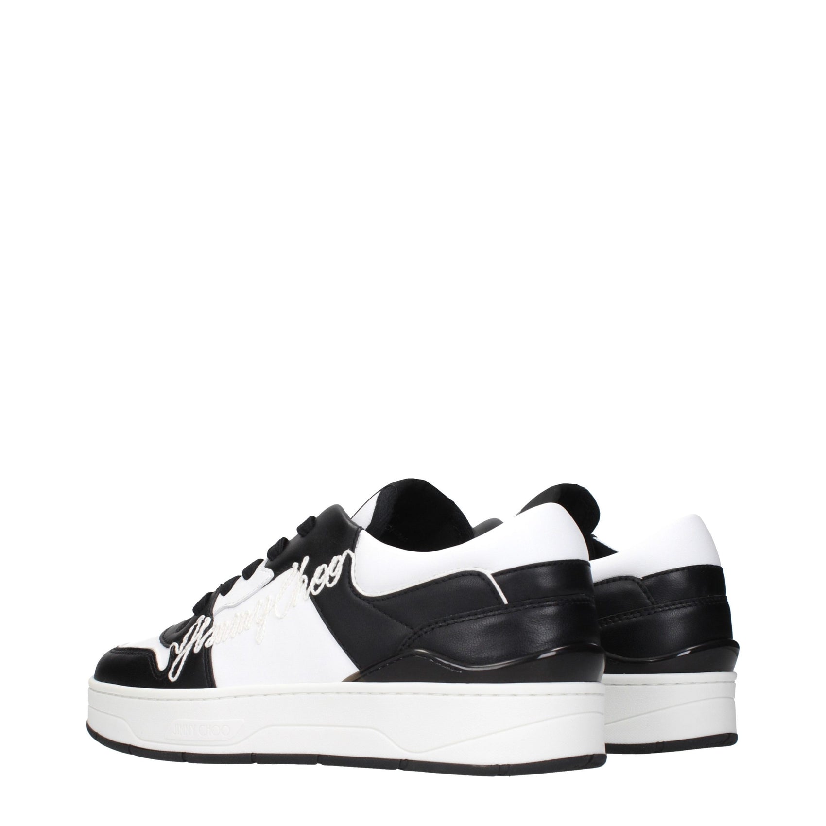 Jimmy Choo Black Leather Sneakers