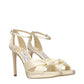 Jimmy Choo Beige Satin Platform Sandals