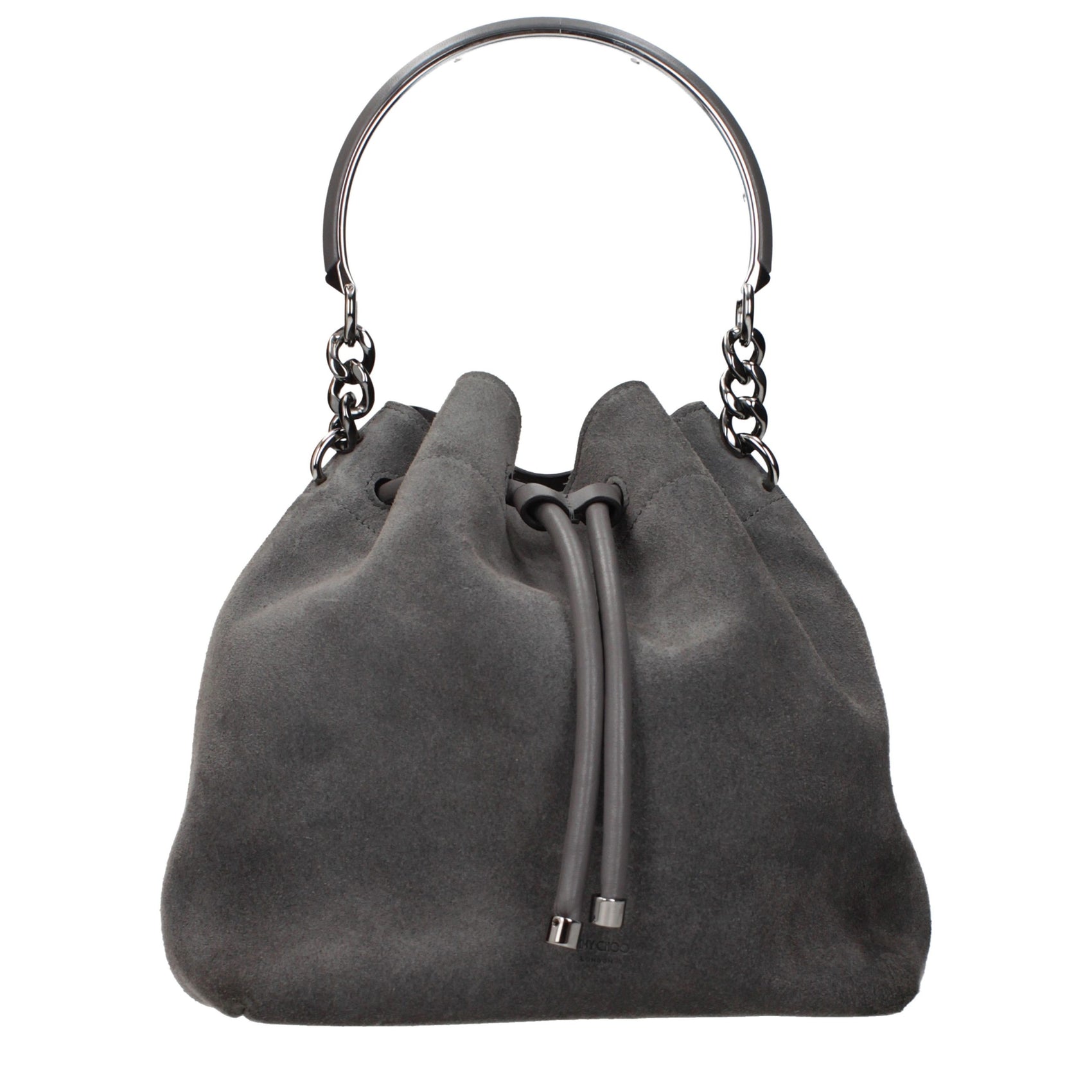Jimmy Choo Gray Leather Handbag
