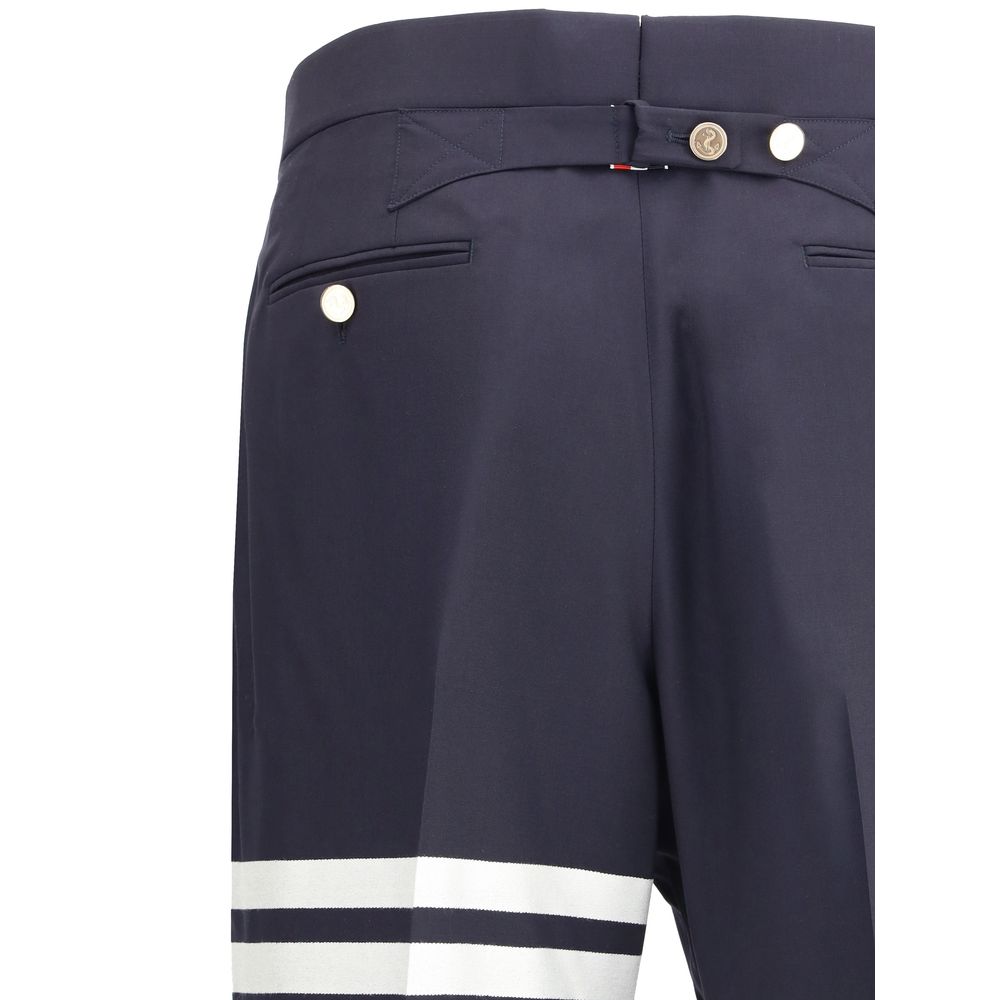 Thom Browne Blue Wool Oves Aries Dress Pants