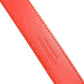 Dolce & Gabbana Red Leather Silver Metal Buckle Cintura Belt