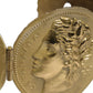 Dolce & Gabbana Gold Tone Brass Coin Metal Waist Cintura Belt